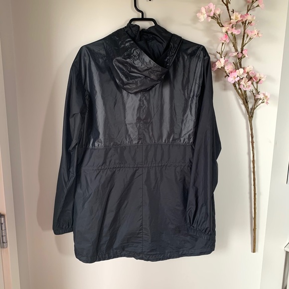 COLUMBIA / BLACK WINDBREAKER JACKET MID LENGTH - Picture 3 of 3